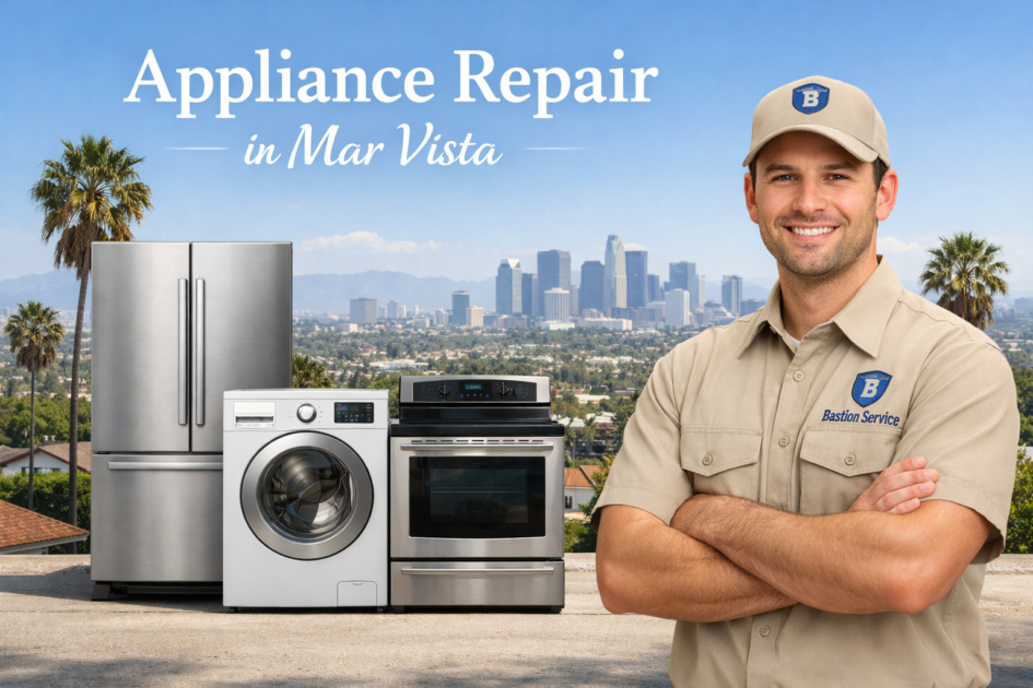 Appliance Repair in Mar Vista Appliance repair technician with household appliances in Mar Vista
