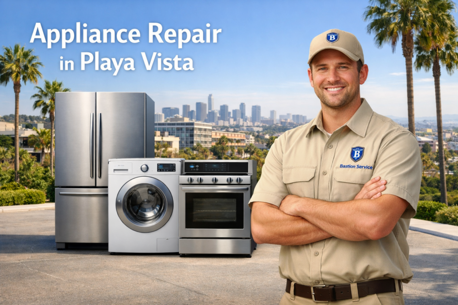 Appliance Repair in Playa Vista Appliance repair technician with household appliances in Playa Vista