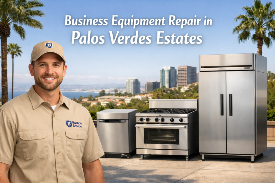 Business equipment repair technician with equipment in Palos Verdes Estates