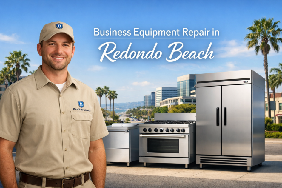 Business equipment repair technician with equipment in Redondo Beach