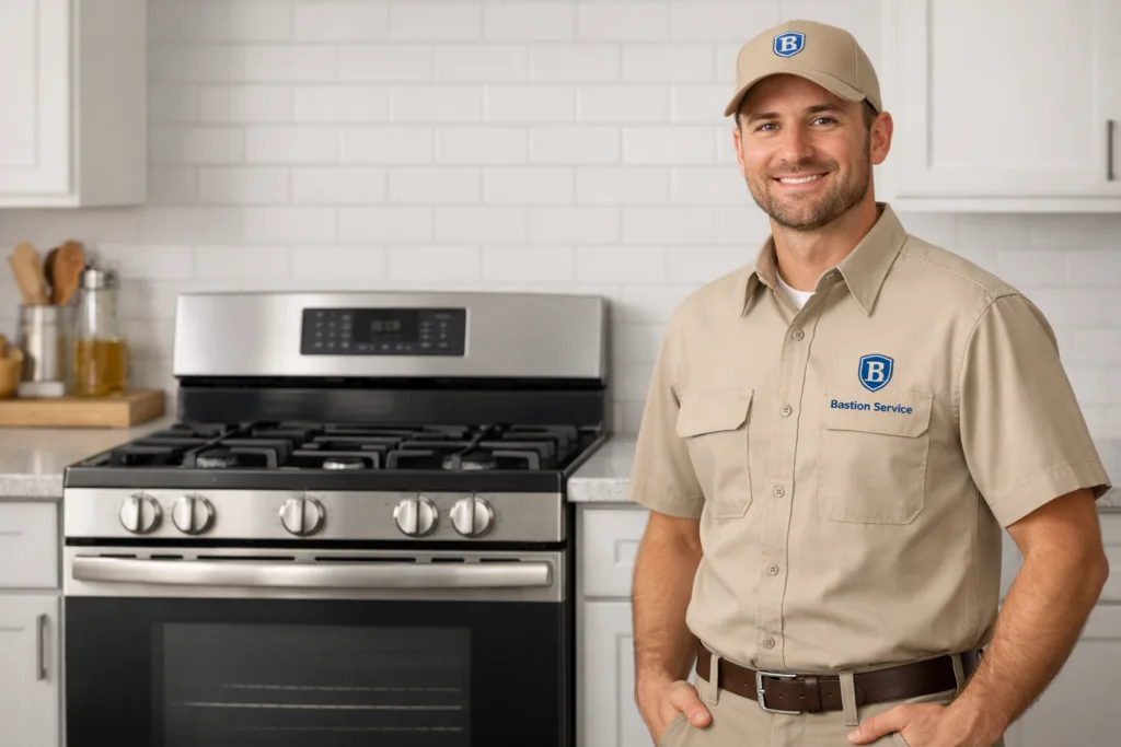 GE Range repair technician in Brentwood