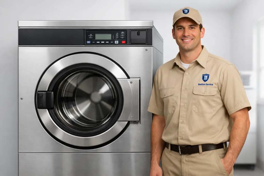 Speed Queen business equipment repair technician in Sawtelle