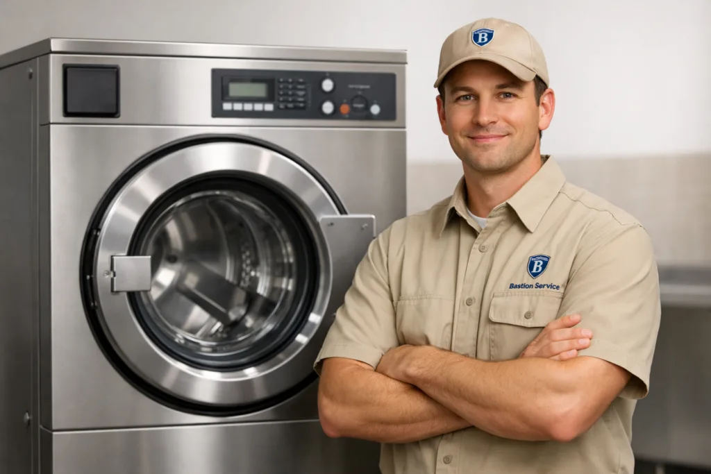 Wascomat equipment repair technician in Del Rey